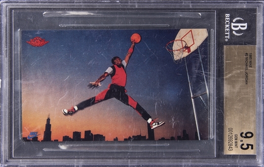 1985 Nike Promo #2 Michael Jordan Rookie Card - BGS GEM MINT 9.5